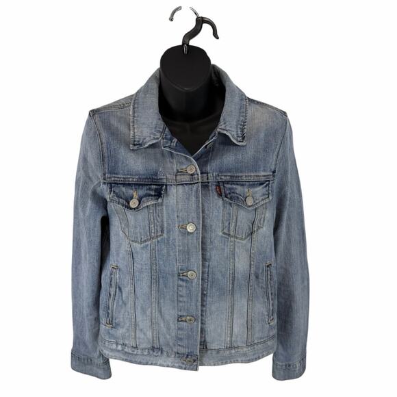 Levi's Jackets & Blazers - Levi’s Denim Trucker Jacket Womens Medium Button Front Capsule Classic